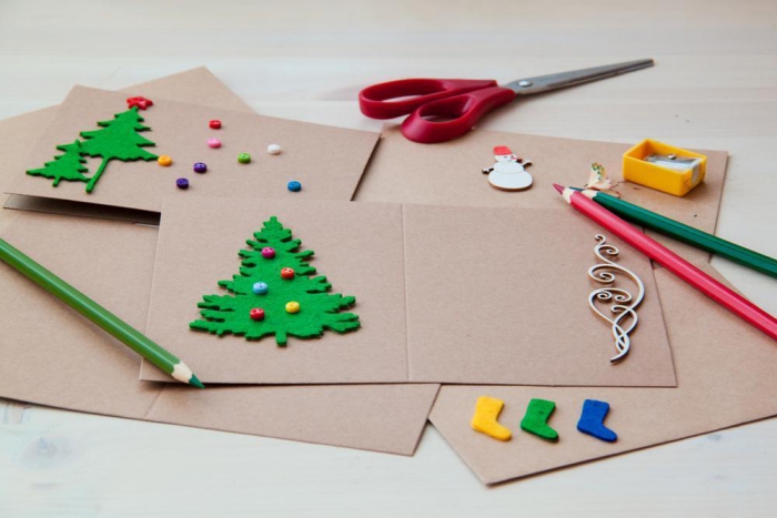 Felt Creations DIY Easy Christmas cards crafting supplies