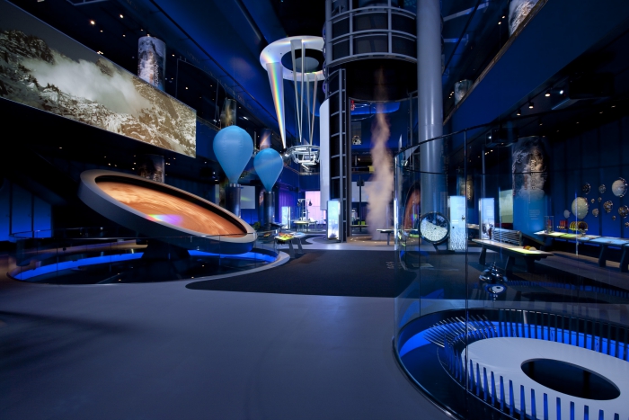 futuristic view museum space and science area 