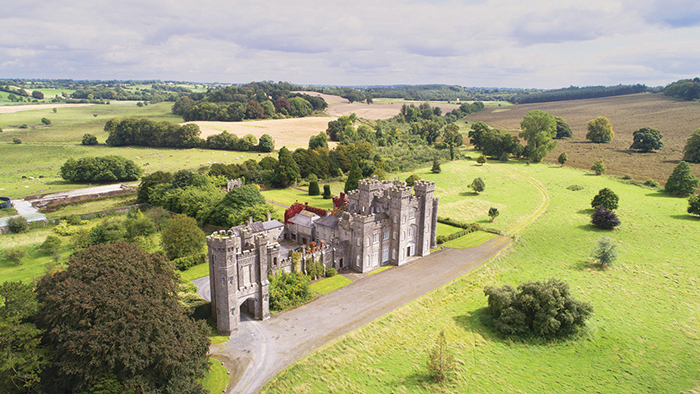 Gothic castle large estate fields castle