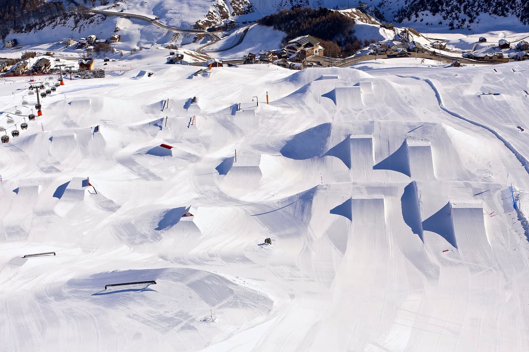 Livigno slopes and fun parks snowy landscapes winter sports facilities