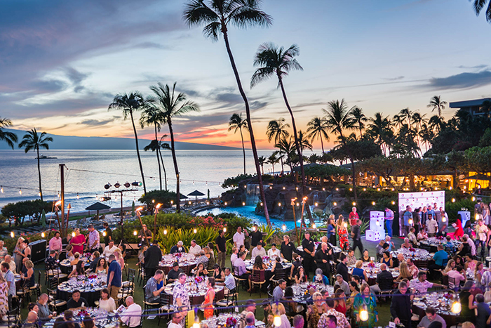 best events in America Food and Wine Festival Outdoor setting Palm trees sunset 