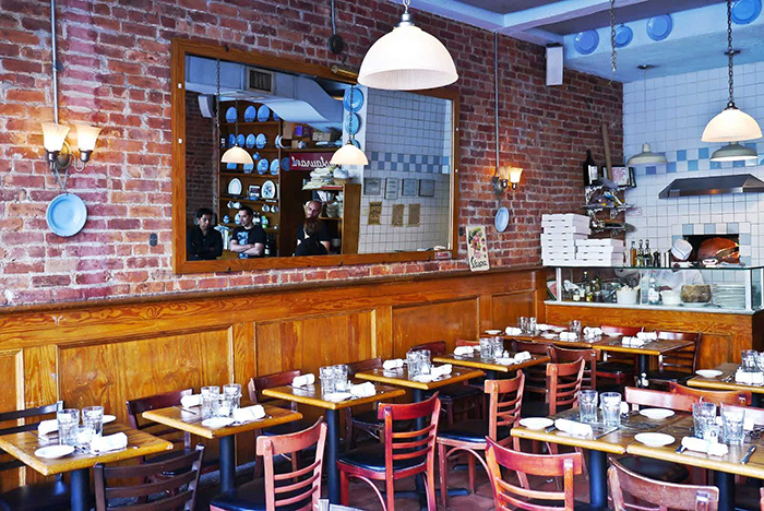 Celeste Best Italian Restaurant New York city restaurant interior cute tables large mirror