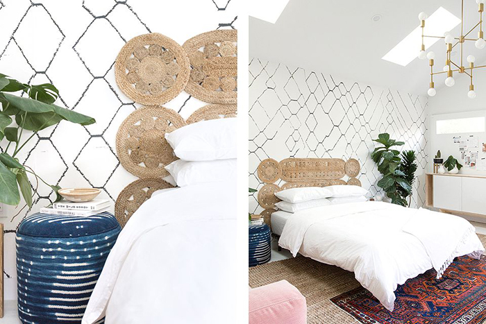 DIY Headboard Idea Jute Boho Piece DIY project 