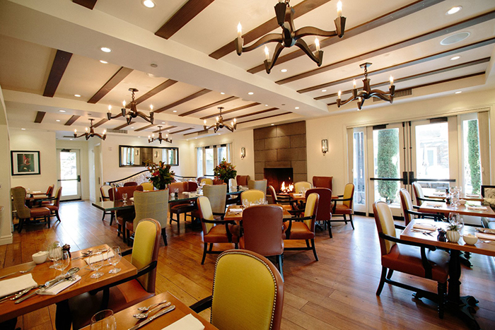 Hotel Yountville restaurant interior Napa stylish 