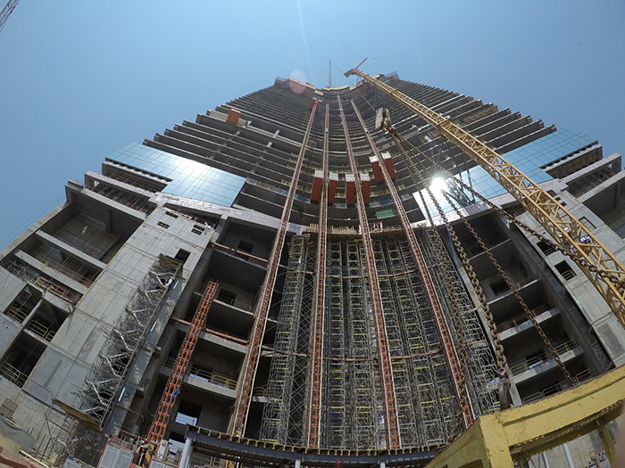Jeddah Tower construction site tallest building in the world