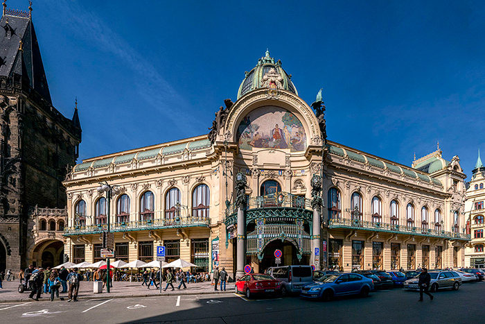 Municipal House Prague architecture sightseeing Prague touirsm