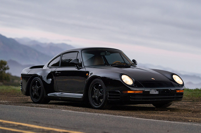 outdoor Rare black Porsche 959 Komfort Special wishes limited edition black car 