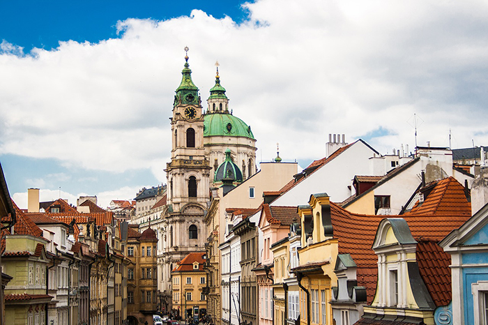 St. Nicholas Church Prague city photo buildings in Prague