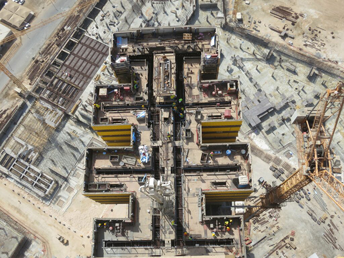 Jeddah Tower construction site tallest building in the world 