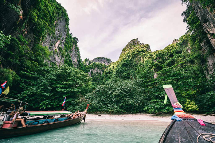 Thailand adventures island boats visiting Thailand