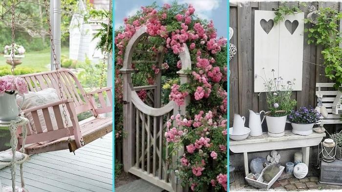 shabby chic garden summer garden decor ideas three examples of shabby chic design garden swing