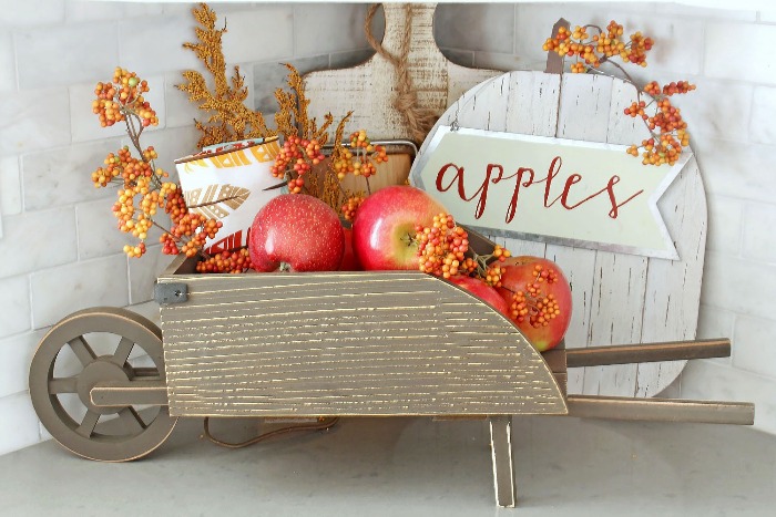 kitchen decor fall home decor with apples seasonal decorations