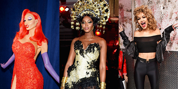 Best Halloween celebrity costumes three celebrities 