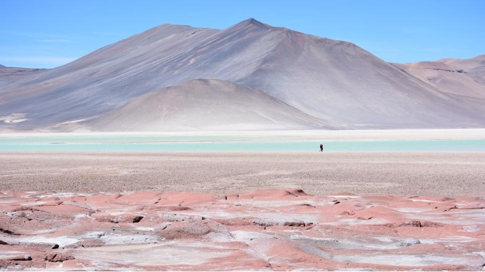 extreme places on earth desert landscape with a mountain