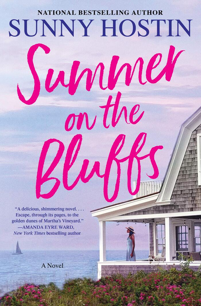 summer on the bluffs beach reading book cover a novel by sunny hostin
