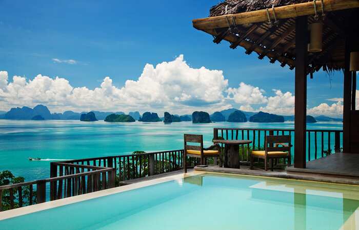 six senses thailand hotel luxury pool with a view over the islands 