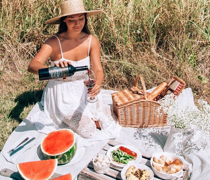 woman picnic